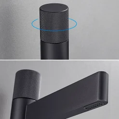 Robinet mitigeur lavabo haut Noir - Sham