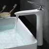 Robinet mitigeur lavabo haut moderne Blanc - Castor