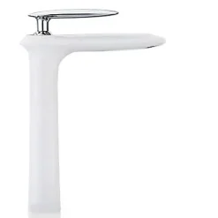 Robinet mitigeur lavabo haut moderne Blanc - Castor