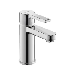Robinet mitigeur monocommande lavabo laiton Chrome, Sans Garniture de vidage ni Tirette - Taille S 14x4x15cm - B.2