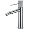 Robinet mitigeur monocommande TOUCHER à poser pour bidet (1 trou) Chromé Brillant Robinet à poser (sur vasque ou plan)