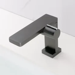 Robinet mitigeur monocommande design gun métal pour lavabo ou vasque NT3110G