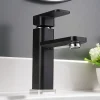 Robinet mitigeur pour lavabos vasques 1233CB chromé/noir