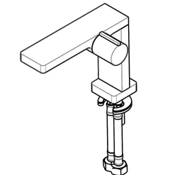 Robinet mitigeur pour lavabo ou vasque NT3110C - finition chromée