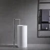 Robinet mitigeur sur pied pour lavabo totem 8046 - chrome ou noir mat Chrome