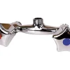 Robinet mélangeur mural pour douche entraxe 100 mm Mâle 15 x 21 en laiton chromé Noyon et Thiebault