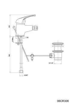 Robinet Monocommande Pour Bidet Chrome - Future