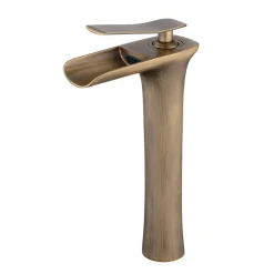 Robinet pour vasque antique laiton finition bronze
