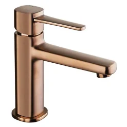 Robinet Salle de Bain Mitigeur Lavabo Cuivre Bronze Monocommande Glamour
