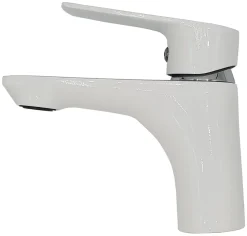 Robinet Salle De Bain Mitigeur Lavabo Blanc Monocommande Dokos