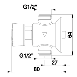 Robinet urinoir Presto 12 fixation murale - Presto