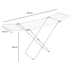 Rörets Séchoir à linge Sussi - 52x176x96 cm