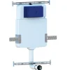 Réservoir caché compléte pour cuvette au sol avec plaque de commande en acier inoxydable double bouton