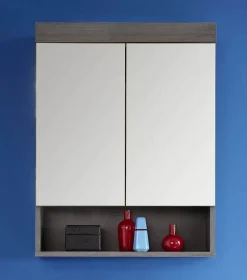 RUNNER MOON - Meuble de salle de bain - Armoire de toilette en mélaminé. L-H-P: 58x75x18 cm