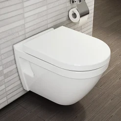S50 Cuvette avec bride + Abattant avec frein de chute Duroplast