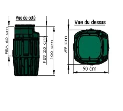 SANIREL 420 EVO Pompe de relevage maison individuelle EAUX CHARGEES (WC) mono pompe 408