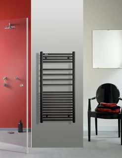 Sèche serviette eau chaude Acova Angora noir 460W