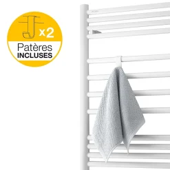 Sèche serviette eau chaude Acova Angora gris 795W