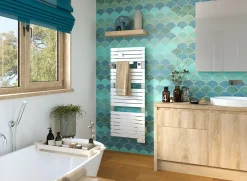 Sèche serviette électrique Sauter Asama II blanc + soufflerie 1500W