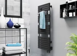 Sèche serviette électrique Sauter Asama II anthracite + soufflerie 1500W