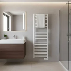 Sèche serviette électrique Neomitis Danaïs EcoSens 700W Blanc Radiateur salle de bain