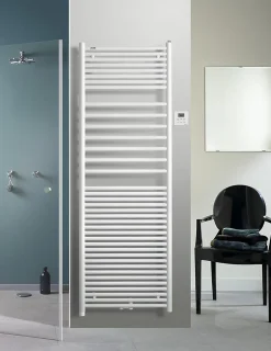Sèche serviette mixte électrique 300W / eau chaude 946W Acova Angora