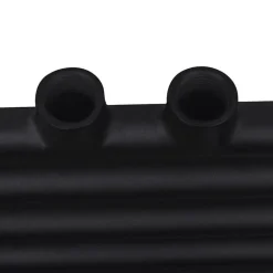 Sèche serviettes eau chaude à rails droits noir 600x764 mm