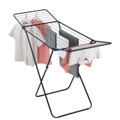 Sèche-linge pliable à bras design Champion - 18 m d'étendage - Noir