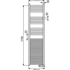 Sèche-serviette Atoll Spa - 1000 W - Acova