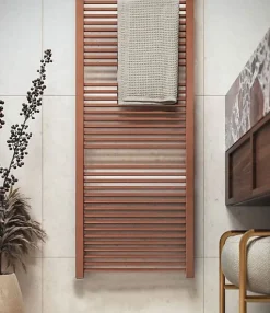 Sèche-serviette eau chaude cuivré de 710mm de haut et 230mm de large - 186 Watt - MIK710/230SXBCO