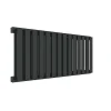 Sèche-serviette eau chaude noir de 530mm de haut et 375mm de large - 294 Watt - NEM530/375YPN