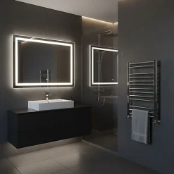 Sèche-serviette eau chaude chromé de 760mm de haut / 500mm de large - 246 Watt - BON760/500SXCRO