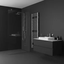 Sèche-serviette eau chaude chromé de 760mm de haut / 500mm de large - 246 Watt - BON760/500SXCRO