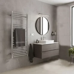 Sèche-serviette eau chaude chromé de 660mm de haut et 430mm large - 179 Watt - FIO660/430ZXCRO