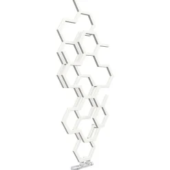 Sèche-serviette eau chaude blanc de 821mm de haut et 486mm de large - 248 Watt - HEX821/486ZXB