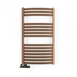 Sèche-serviette eau chaude cuivre lumineux de 1760mm de haut et 400mm de large - 646 Watt - DEX1760/400ZXBCO