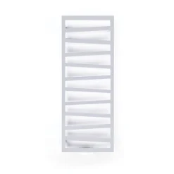 Sèche-serviette eau chaude blanc de 600mm de haut et 500mm de large - 245 Watt - ZIG600/500ZXB