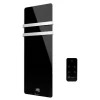 Sèche-Serviette Electrique en Verre mural Omiros Sannover 850 W Noir