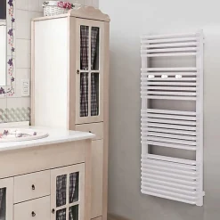 Sèche-serviette électrique blanc de 820mm de haut et 540mm de large - 600 Watt - TYT820/540E8BBLO
