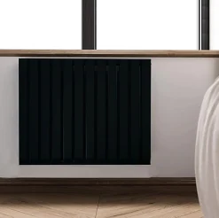 Sèche-serviette électrique noir thermostat wifi - HxL 630x1825mm - 2000 Watt - WAR630/1825ROE8NW