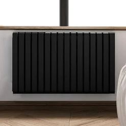 Sèche-serviette électrique noir thermostat wifi - HxL 630x1825mm - 2000 Watt - WAR630/1825ROE8NW