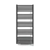 Sèche-serviette électrique noir de 760mm de haut et 500mm de large - 400 Watt - ALE760/500E8NBLO