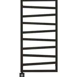 Sèche-serviette électrique noir - (HxL) 1310x500mm - 600 Watts - 600 Watt - ZIG1310-500E1N