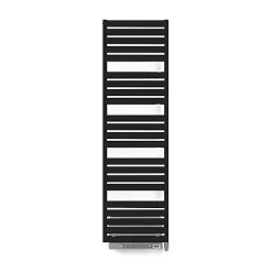 Sèche-serviette électrique noir de 1110mm de haut et 600mm de large - 600 Watt - WAR1110600TE8NBLO