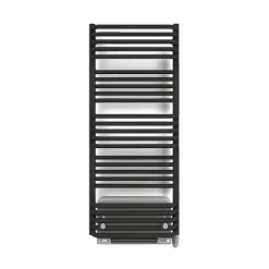 Sèche-serviette électrique noir de 1180mm de haut et 500mm de large - 600 Watt - POL1180/500E8NBLO