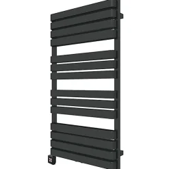 Sèche-serviette électrique noir de 1695mm de haut et 500mm de large - 1200 Watt - WAR1695500TBSOAE1N