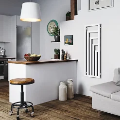 Sèche-serviette électrique programmable blanc - HxL 1460x520mm - 800 Watt - ANG1460/520VE8BP