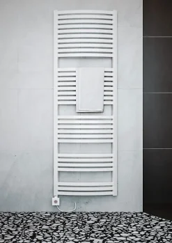 Sèche-serviette électrique programmable blanc - HxL 1760x600mm - 1000 Watt - DEX1760/600E8BP