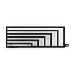 Sèche-serviette électrique programmable noir - HxL 680x1300 mm - 1000 Watt - ANG680/1780E7NP