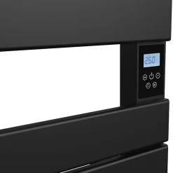 Sèche-serviette électrique sans fluide avec soufflerie 500 + 1000 W H.108,4xL60cm BESTHERM HANAE noir